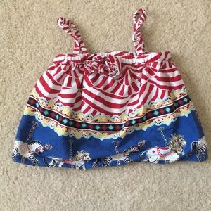 Genuine Kids Multicolored spaghetti-sleeved top